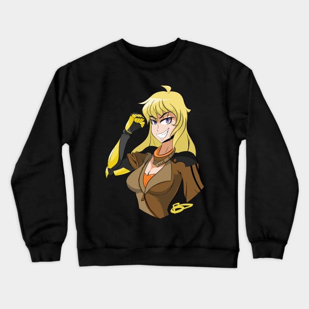 Yang in there Crewneck Sweatshirt by BlondeDud